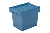 Bito - Bac de rangement 25L Bleu Polypropylène - Couvercle Intégré - Usage Alimentaire - Gerbage 6/1