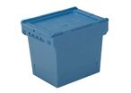 Bito - Bac de rangement 25L Bleu Polypropylène - Couvercle Intégré - Usage Alimentaire - Gerbage 6/1