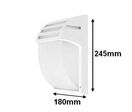 Applique Murale Blanche LED IP44 pour ampoule E27