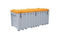 Cemo - Cembox 750 Coffre de Transport - 750L 400kg Charge Maxi - Polyéthylène Gris - Chantier Entrepôt