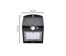 Applique Murale Solaire LED 1.5W IP65 220lm avec Détecteur de Mouvement