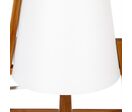 Lampe à Poser en Bambou Papier et Polypropylène 32cm