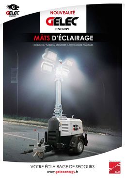 Plaquette mâts d'éclairage GELEC