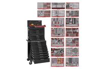 Servante d'atelier black édition 1011 pièces Mega Master set Teng Tools TCMM1011NBK