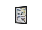 Vitrine d'Affichage Noire Intérieur/Extérieure Métal 4 x A4