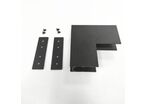 Connecteur Angle Rentrant pour Rail Magnétique en Saillie Noir + Connecteur Souple