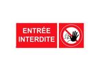 Panneau picto entrée interdite