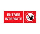 Panneau picto entrée interdite