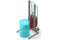 Gerbeur semi-électrique avec pince automatique 1 fût