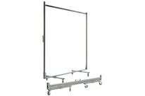 Penderie Mobile Pliante Grise Largeur:170 Cm H:185 Cm