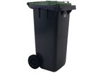 Manutan Expert - Poubelle de tri extérieur mobile 120L Vert - 2 roues - Plastique recyclé 62% - Tri sélectif