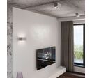 Applique Murale Rectangulaire pour 2 Ampoules G9 - Blanc