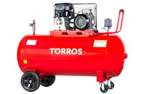 Compresseur mobile à entraînement par courroie à huile cuve 270 L 3 kW / 4 Ch 10 bars 520 l/min 400V Torros TC2705210T