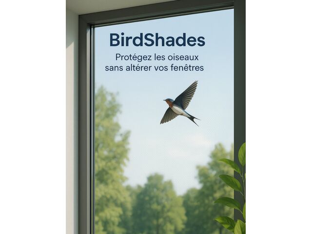 Film anti collisions d’oiseaux | Birdshades