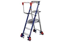 Duarib - Plateforme de mise en rayon STEPPER - 3 marches Aluminium - Charge max 150kg - Hauteur travail 2.70m