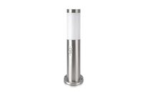 Borne de Jardin Acier Inoxydable avec Détecteur 45cm pour Ampoule E27 IP44 - Gris