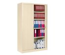 Armoire haute monobloc portes rideaux