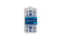 Boîte de 50 Connecteurs Bout à Bout (24x1 fil, 16x2 fils, 10x3 fils)