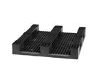 Palette plastique monobloc 3 semelles | LRD1012/PE/3S