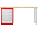Établi modulaire Rubberwood avec armoire à tiroirs 5T 2000 mm MW Tools MOD20LP5R