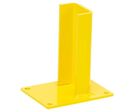 Mottez - Protection Rack Extrémité Madrier - Acier Jaune 23cm - Butoir Haute Résistance