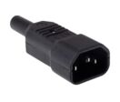Connecteur CEI Droit C14 RS PRO, Câble Mâle 250V 10A