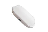 Applique LED Murale 20W Blanche Ovale IP65 - Blanc Froid 6000K - 8000K