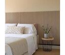Lot de 2 Panneaux Acoustiques Muraux Bois 60x60x2,2cm - Finition ChÃªne Blanc - Fond Noir
