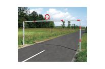 Portique de parking pivotant en acier galvanisé