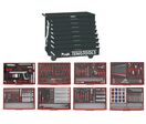 Servante d'atelier complète noire 8 tiroirs set en mousse 399 outils Teng Tools TCEMM399NBK