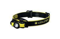 Ledlenser - Lampe Frontale LED Rechargeable iH5R - 400lm, 35h Autonomie, IP54, 180m Portée, Noir/Jaune