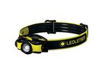 Ledlenser - Lampe Frontale LED Rechargeable iH5R - 400lm, 35h Autonomie, IP54, 180m Portée, Noir/Jaune