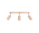 Plafonnier 3 Spots Orientables pour Ampoule GU10 - Noir