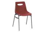 Chaise Campus à coque polypropylène M2 et structure acier