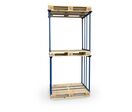 Réhausse métallique pour gerbage palette bois