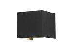 Applique Murale Design LED 12W IP54 Carré - Blanc Neutre 4000K - 5500K / Noir