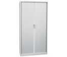 Manutan Expert - Armoire Métal Haute Orel - 100x195cm Gris/Argent - 4 Tablettes 45kg - Fermeture à Clé - Livrée Montée