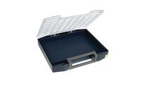 Raaco - Mallette compartimentée Boxxser 80 - 64 compartiments - Bleu/Transparent - 15 kg max
