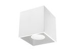 Plafonnier Carré pour Ampoule GU10 - Blanc