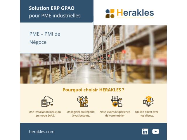Logiciel ERP GPAO pour PME PMI de négoce | HERAKLES 