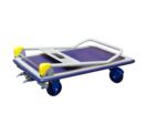 Chariots dossier repliable Prestar® avec frein plateau tôle antidérapant 200 à 500 kg