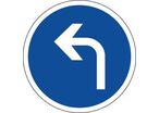Panneau direction obligatoire à gauche - B21c2
