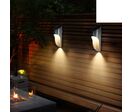 Applique Solaire Extérieure Noire 0.5W - Blanc Neutre 4000K - 5500K