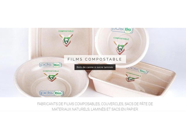 Barquettes alimentaire laminées 100 % COMPOSTABLE, contact avec liquides et micro-onde !
