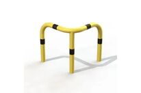 Arceau de protection d&amp;#039;angle 3 pieds jaune et noir