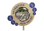 Miroir 90° Attention aux vélos