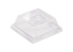 Couvercle PET 130 x 130 x 40 mm pour barquette OVEN RANGE 550 ml (x400) Firplast