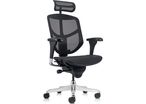 Nowy Styl - Fauteuil de direction Enjoy Noir - Ergonomique, Synchrone, Roulettes, 8h d'assise