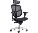 Nowy Styl - Fauteuil de direction Enjoy Noir - Ergonomique, Synchrone, Roulettes, 8h d'assise