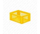 Bacs plastique 15 L - 20 kg - Jaune - Lot de 4 | Réf 2-708.054